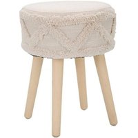 Dmora - Hocker Bergeggi, Verstellbarer Sitz, Barhocker, Hochstuhl, Weiß, 32x32 h41 cm von DMORA