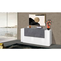 Dmora - Kommode Daas, Küchen-Sideboard mit 2 Türen und 4 Schubladen, Wohnzimmer-Buffet, Küchen-Sideboard, 100% Made in Italy, cm 160x45h86, glänzend Dmora - Kommode Daas, Küchen-Sideboard mit 2 Türen und 4 Schubladen, Wohnzimmer-Buffet, Küchen-Sideboard, 100% Made in Italy, cm 160x45h86, glänzend von DMORA
