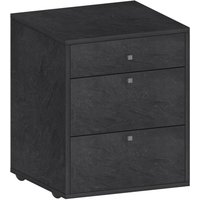 Dmora - Kommode Yorgos, Schlafzimmerkommode, Kommode mit 3 Schubladen, 47x45h61 cm, Schiefer, mit verstärkter Verpackung Dmora - Kommode Yorgos, Schlafzimmerkommode, Kommode mit 3 Schubladen, 47x45h61 cm, Schiefer, mit verstärkter Verpackung von DMORA