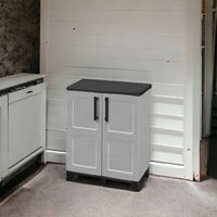 Dmora Mehrzweck Außen oder Innenschrank, niedriger Kleiderschrank mit 2 Türen und 1 Polypropylenregal, 100% Made in Italy, 68x37h90 cm, hellgraue Dmora Mehrzweck Außen oder Innenschrank, niedriger Kleiderschrank mit 2 Türen und 1 Polypropylenregal, 100% Made in Italy, 68x37h90 cm, hellgraue von DMORA
