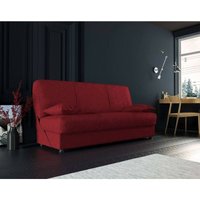 Dmora - Schlafsofa Dabaro, 3-Sitzer-Container-Schlafsofa mit 2 Kissen inklusive, Wohnzimmersofa aus gepolstertem Stoff mit Klick-Klack-Öffnung, Dmora - Schlafsofa Dabaro, 3-Sitzer-Container-Schlafsofa mit 2 Kissen inklusive, Wohnzimmersofa aus gepolstertem Stoff mit Klick-Klack-Öffnung, von DMORA