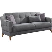 Dmora - Schlafsofa Dfranzo, Lineares 3-Sitzer-Schlafsofa mit 3 Kissen inklusive, Wohnzimmersofa aus gepolstertem Stoff mit Klick-Klack-Öffnung, Dmora - Schlafsofa Dfranzo, Lineares 3-Sitzer-Schlafsofa mit 3 Kissen inklusive, Wohnzimmersofa aus gepolstertem Stoff mit Klick-Klack-Öffnung, von DMORA