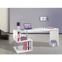 Dmora - Schreibtisch Dmarusi, Linearer Schreibtisch mit PC-Halterung, Mehrzweck-Bürotisch, platzsparender Multipositions-Schreibtisch, 100 % Made in von DMORA