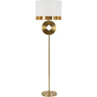 Dmora - Stehlampe Bore, Bodenlicht, Lampe, Stehleuchte, 40x40 h151 cm, Weiß und Gold Dmora - Stehlampe Bore, Bodenlicht, Lampe, Stehleuchte, 40x40 h151 cm, Weiß und Gold von DMORA
