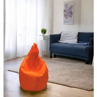 Talamo Italia Einfarbiger Sitzsack, orange Farbe, Maße 80 x 120 x 80 cm Talamo Italia Einfarbiger Sitzsack, orange Farbe, Maße 80 x 120 x 80 cm von DMORA