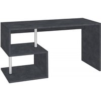 Esse moderner Schreibtisch für Büro und Arbeitszimmer mit Regal, Made in Italy, Computertisch, PC-Schreibtisch, 140x60h78 cm, Farbe Aschgrau - Dmora Esse moderner Schreibtisch für Büro und Arbeitszimmer mit Regal, Made in Italy, Computertisch, PC-Schreibtisch, 140x60h78 cm, Farbe Aschgrau - Dmora von DMORA