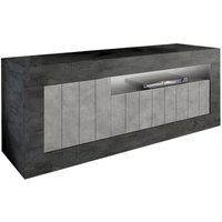 Fernsehschrank Braies, TV-Ständer für das Wohnzimmer, Niedriges Sideboard, TV-Ständer, Made in Italy, 138x42 h56 cm, Schiefer und Zement - Dmora Fernsehschrank Braies, TV-Ständer für das Wohnzimmer, Niedriges Sideboard, TV-Ständer, Made in Italy, 138x42 h56 cm, Schiefer und Zement - Dmora von DMORA