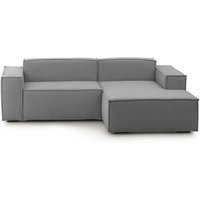Festes Sofa Dgatta, Großes modulares 2-Sitzer-Sofa mit rechter Halbinsel, 100% Made in Italy, Modernes Sofa aus Stoff, Cm 240x170h70, Grau - Dmora Festes Sofa Dgatta, Großes modulares 2-Sitzer-Sofa mit rechter Halbinsel, 100% Made in Italy, Modernes Sofa aus Stoff, Cm 240x170h70, Grau - Dmora von DMORA