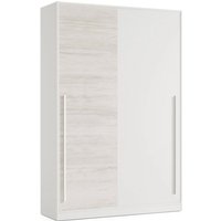 Garderobe Downey, Schlafzimmer Kleiderschrank mit 2 Schiebetüren, Schrank mit Kleiderstange und 3 Einlegeböden, cm 120x50h200, Altweiß - Dmora Garderobe Downey, Schlafzimmer Kleiderschrank mit 2 Schiebetüren, Schrank mit Kleiderstange und 3 Einlegeböden, cm 120x50h200, Altweiß - Dmora von DMORA