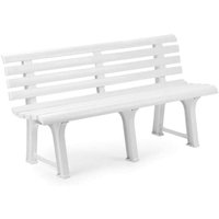 Gartenbank Artur, 3-Sitzer, 145x49x74h cm Weiß Gartenbank Artur, 3-Sitzer, 145x49x74h cm Weiß von DMORA