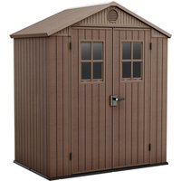 Gartenhaus Lagundo, Gartenhütte, Gartenhaus, Werkzeugschuppen, 190x122 h221 cm, Braun - Dmora Gartenhaus Lagundo, Gartenhütte, Gartenhaus, Werkzeugschuppen, 190x122 h221 cm, Braun - Dmora von DMORA