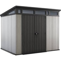 Gartenhaus Passeri, Gartenhütte, Gartenhaus, Werkzeugschuppen, 214x218 h226 cm, Grau - Dmora von DMORA