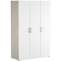 Großer Kleiderschrank Dania, Schlafzimmermöbel, Schrank, Garderobe, 119x51 h185 cm, Eiche und Mattweiß - Dmora Großer Kleiderschrank Dania, Schlafzimmermöbel, Schrank, Garderobe, 119x51 h185 cm, Eiche und Mattweiß - Dmora von DMORA