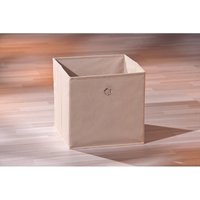 Klappbarer Objekthalter aus Polypropylen, Farbe Beige, 32x32x31 cm - Dmora von DMORA