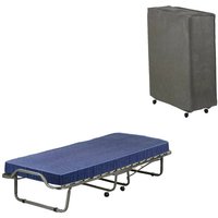 Klappbett Isolina, Liege mit Matratze Inklusive, blau Klappbett Isolina, Liege mit Matratze Inklusive, blau von DMORA