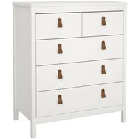Kommode Alulim, Mehrzweckkommode, Schlafzimmerkommode, Schrank mit Schubladen, 82x48 h99 cm, Weiß - Dmora Kommode Alulim, Mehrzweckkommode, Schlafzimmerkommode, Schrank mit Schubladen, 82x48 h99 cm, Weiß - Dmora von DMORA