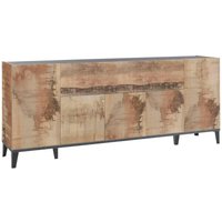 Kommode Dnatal, Küchen-Sideboard mit 6 Türen, Buffet für Wohnzimmer, 100% Made in Italy, cm 200x40h82, Schiefer und Ahorn - Dmora Kommode Dnatal, Küchen-Sideboard mit 6 Türen, Buffet für Wohnzimmer, 100% Made in Italy, cm 200x40h82, Schiefer und Ahorn - Dmora von DMORA