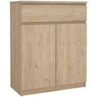 Kommode Genziana, Wohnzimmerbuffet, Wohnzimmer-Sideboard, Moderne Küchen-Speisekammer, 80x40 h100 cm, Eiche - Dmora Kommode Genziana, Wohnzimmerbuffet, Wohnzimmer-Sideboard, Moderne Küchen-Speisekammer, 80x40 h100 cm, Eiche - Dmora von DMORA