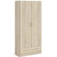 Mehrzweckschrank Amylya, 2 Türen, 1 Schublade, 35,7x170,4 cm H, Braun von DMORA