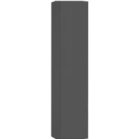 Mehrzweckschrank Marco 2 Türen, 4 Einlegeböden, 30x180h cm Grau von DMORA