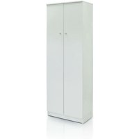 Dmora - Multifunktions-Kleiderschrank mit zwei Türen, weiße Farbe, 62 x 34 x 183 cm von DMORA