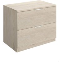 Nachttisch Banyan, Niedrige Kommode, Tisch, Multifunktionaler Nachttisch, 50x34 h46 cm, Eiche - Dmora von DMORA