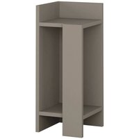 Nachttisch Celestia, Niedrige Kommode, Tisch, Multifunktionaler Nachttisch, 25x27h60 cm, Taube, mit verstärkter Verpackung - Dmora von DMORA