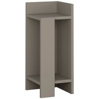 Nachttisch Taurus, Niedrige Kommode, Tisch, Multifunktionaler Nachttisch, 25x27h60 cm, Taube, mit verstärkter Verpackung - Dmora von DMORA