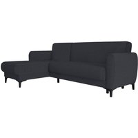 Schlafsofa Angel, Eckschlafsofa mit umkehrbarer Halbinsel, modernes Containersofa mit Chaiselongue und 3 Kissen, Cm 230x153h85, Blau - Dmora Schlafsofa Angel, Eckschlafsofa mit umkehrbarer Halbinsel, modernes Containersofa mit Chaiselongue und 3 Kissen, Cm 230x153h85, Blau - Dmora von DMORA