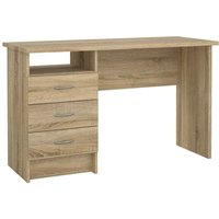 Schreibtisch Andre, 3 Schubladen, 48,1x120,1x72,6h cm Braun Schreibtisch Andre, 3 Schubladen, 48,1x120,1x72,6h cm Braun von DMORA