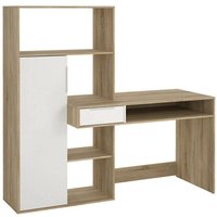 Schreibtisch Annalou, eine Schublade, 60,35x162,8x155,4h cm Braun Schreibtisch Annalou, eine Schublade, 60,35x162,8x155,4h cm Braun von DMORA