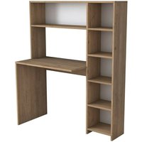 Schreibtisch Callidora, Mehrzweckschreibtisch, Bürotisch für pc, Eckschreibtisch, 113x40h142 cm, Eiche, mit verstärkter Verpackung - Dmora Schreibtisch Callidora, Mehrzweckschreibtisch, Bürotisch für pc, Eckschreibtisch, 113x40h142 cm, Eiche, mit verstärkter Verpackung - Dmora von DMORA
