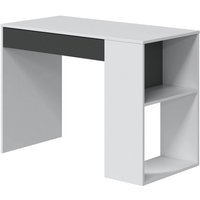 Schreibtisch Danani, Wendeschreibtisch mit Schublade, Arbeits- oder Bürotisch für pc, 101x50h73 cm, Weiß und Anthrazit - Dmora von DMORA