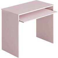 Schreibtisch Dcapezz, Schreibtisch mit Regal, PC-Halter Arbeitstisch für Büro oder Schlafzimmer, Schreibtisch, 90x54h79 cm, Rosa - Dmora Schreibtisch Dcapezz, Schreibtisch mit Regal, PC-Halter Arbeitstisch für Büro oder Schlafzimmer, Schreibtisch, 90x54h79 cm, Rosa - Dmora von DMORA