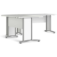 Schreibtisch Tanya, Mehrzweckschreibtisch, Bürotisch für pc, Eckschreibtisch, 230x200 h75 cm, Weiß und Grau - Dmora Schreibtisch Tanya, Mehrzweckschreibtisch, Bürotisch für pc, Eckschreibtisch, 230x200 h75 cm, Weiß und Grau - Dmora von DMORA