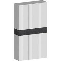 Schuhregal Marzio, platzsparendes schuhregal mit 7 türen, multifunktionale eingangsgarderobe, 114x38h200 cm, Weiß und Schiefer - Dmora Schuhregal Marzio, platzsparendes schuhregal mit 7 türen, multifunktionale eingangsgarderobe, 114x38h200 cm, Weiß und Schiefer - Dmora von DMORA