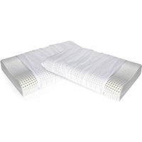Set mit 2 Kissen für das Bett, 100% Made in Italy, Orthozervikales Kissen mit abnehmbarem Bezug aus perforiertem Memory-Schaum, hypoallergen und Set mit 2 Kissen für das Bett, 100% Made in Italy, Orthozervikales Kissen mit abnehmbarem Bezug aus perforiertem Memory-Schaum, hypoallergen und von DMORA