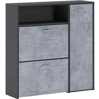 Skulpturen-Eingangsmöbel, 04-Mag-Paare, 26,6x91,5x94h cm Schwarz von DMORA