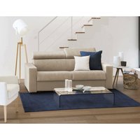 Schlafsofa Daame, 2-Sitzer-Sofa, 100% Made in Italy, Wohnzimmersofa mit drehbarer Öffnung, mit verstellbaren Kopfstützen und schlanken Armlehnen, Cm von DMORA