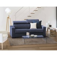 Dmora - Schlafsofa Daame, 2-Sitzer-Sofa, 100% Made in Italy, Wohnzimmersofa mit drehbarer Öffnung, mit verstellbaren Kopfstützen und schlanken von DMORA