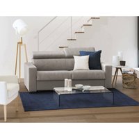 Schlafsofa Daame, 2-Sitzer-Sofa, 100% Made in Italy, Wohnzimmersofa mit drehbarer Öffnung, mit verstellbaren Kopfstützen und schlanken Armlehnen, Cm von DMORA
