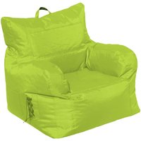 Talamo Italia Gepolsterter Sessel mit Armlehnen, Farbe Grün, Maße 80 x 80 x 80 cm von DMORA