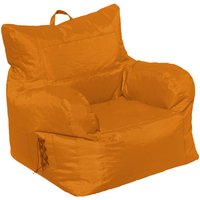 Talamo Italia Gepolsterter Sessel mit Armlehnen, Farbe Orange, Maße 80 x 80 x 80 cm von DMORA