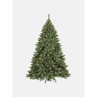 Dmora - Weihnachtsbaum Stoccolma, extra dicker Kunstbaum, Baum in echter PVC-Optik mit Tannenzapfen inklusive, 362 Äste, Höhe 120 cm von DMORA