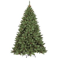Weihnachtsbaum Stoccolma, extra dicker Kunstbaum, Baum in echter PVC-Optik mit Tannenzapfen inklusive, 464 Äste, Höhe 150 cm - Dmora von DMORA