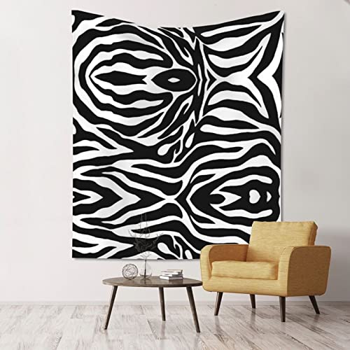 Wandteppich mit Zebra-Druck: >> 152,4 x 130,8 cm Wandbehang, Schlafzimmer, Wohnzimmer, Stoff, Heimdekoration, ästhetischer Wandteppich. von DMORJ