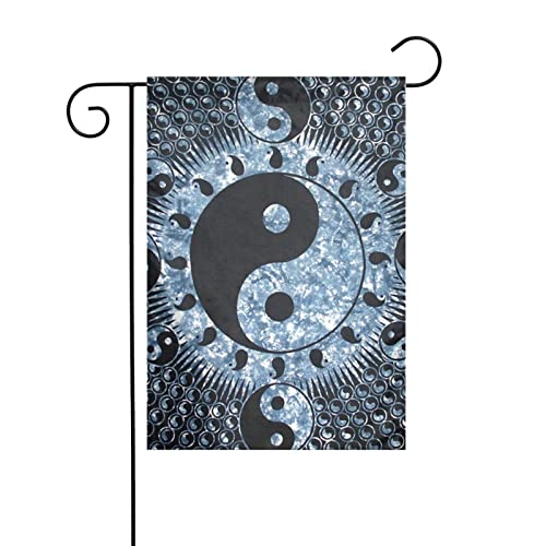 Ying Yang Diagramm Hofdekoration Gartenflagge :: Dekorative Flaggen, hauptsächlich für Terrassen, Gärten, Blumentöpfe usw. 30,5 x 45,7 cm von DMORJ