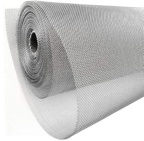 Drahtgitter Feinmaschig 40 x 200 cm Drahtgeflecht Edelstahl 40 mesh Maschendraht Rolle Fliegengitter Metall Gitter für Insektengitter Mäusedraht Filternetz von DMPTTT