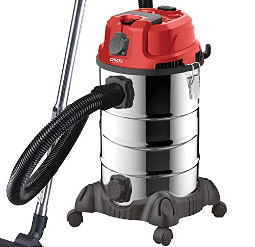 DMS Industriestaubsauger mit 2300 Watt | Nasssauger | Trockensauger | Edelstahl | Blasfunktion | Filterreinigungssystem | beutellos | 30 Liter Fassungsvermögen | Rot DMS Industriestaubsauger mit 2300 Watt | Nasssauger | Trockensauger | Edelstahl | Blasfunktion | Filterreinigungssystem | beutellos | 30 Liter Fassungsvermögen | Rot von DMS