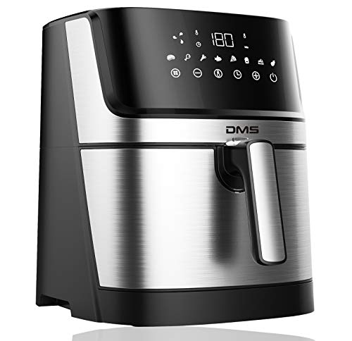 DMS XXL 6 Liter Heißluftfritteuse | Backofen | Heißluftgrill | Cooker | fettfrei und ohne Öl | inklusive 8 Programmen und digitalem Touch Display | 1800 Watt DMS XXL 6 Liter Heißluftfritteuse | Backofen | Heißluftgrill | Cooker | fettfrei und ohne Öl | inklusive 8 Programmen und digitalem Touch Display | 1800 Watt von DMS